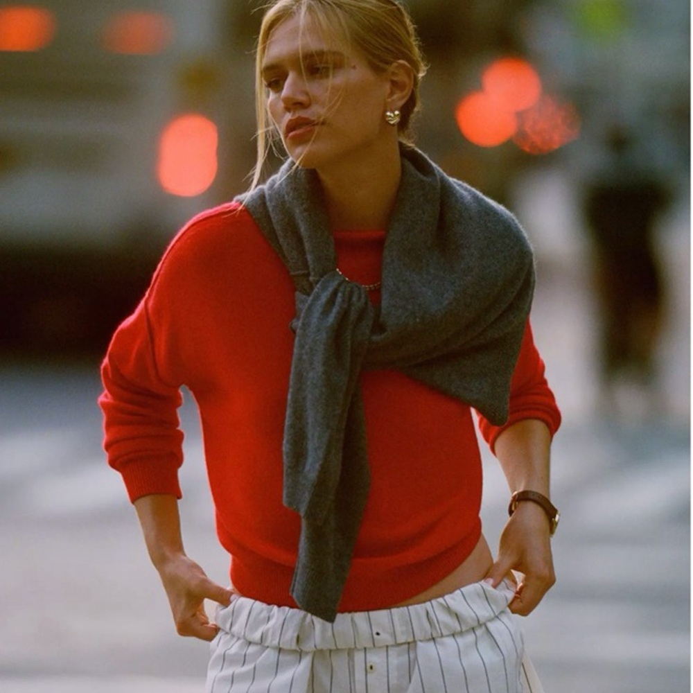 Anthropologie Cashmere Mock-Neck Sweater
